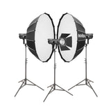 Godox SL300II Daylight-Balanced LED Video Three-Head Lighting Kit
