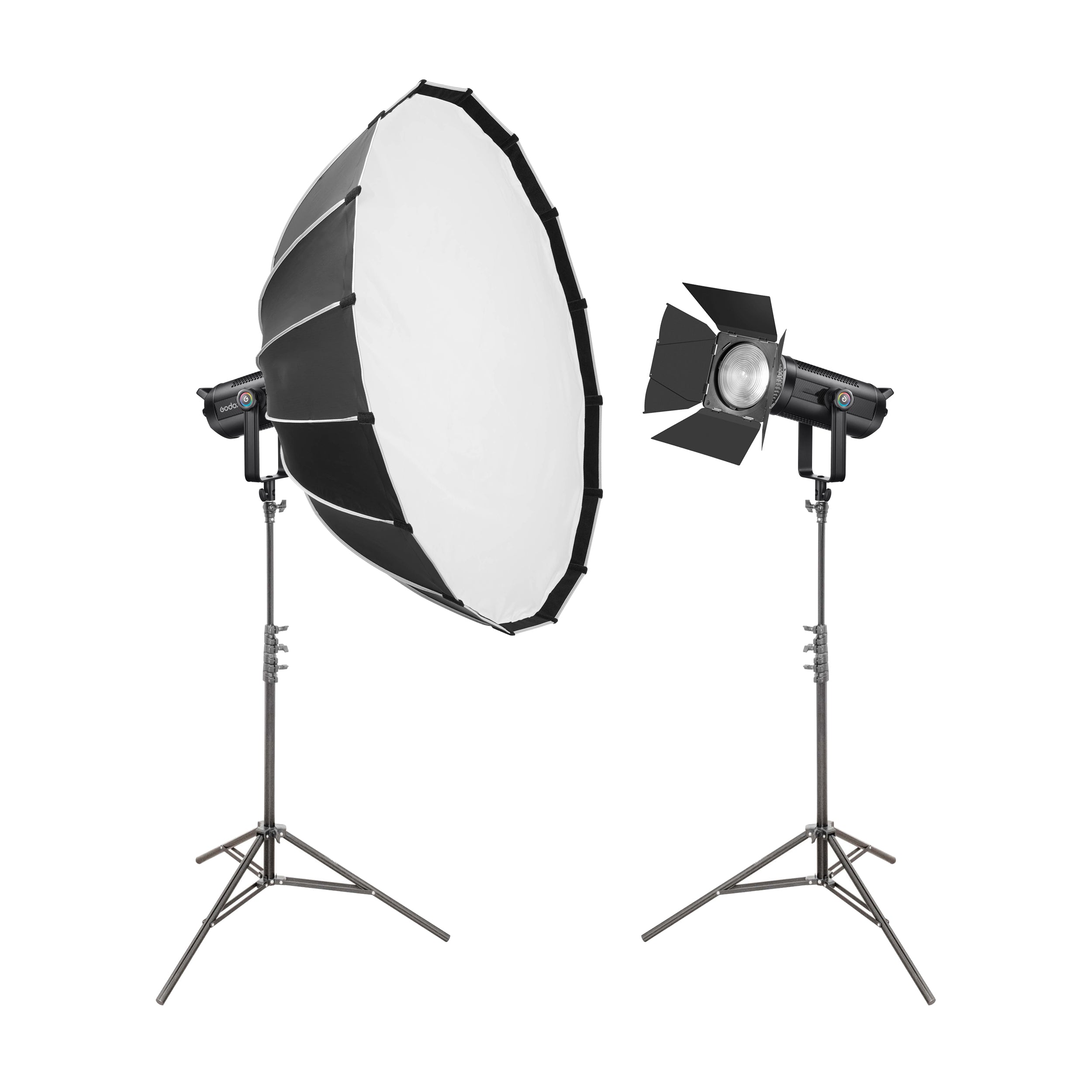 Godox SL300R RGB LED Lighting Kit with Softbox Fresnel Lens
