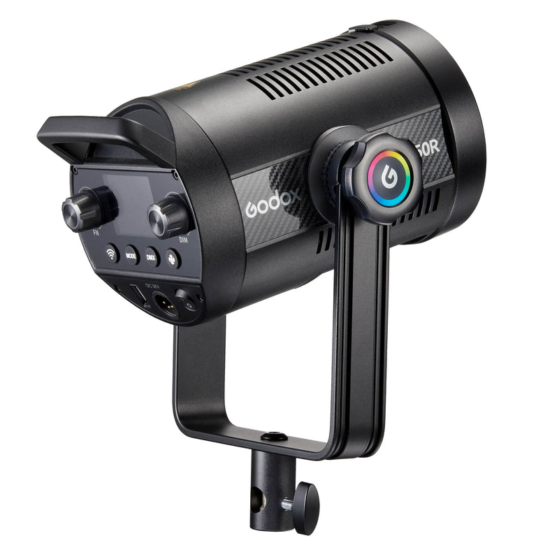 Godox SL150R 150W RGBWW LED Video Light Rear View and Controls
