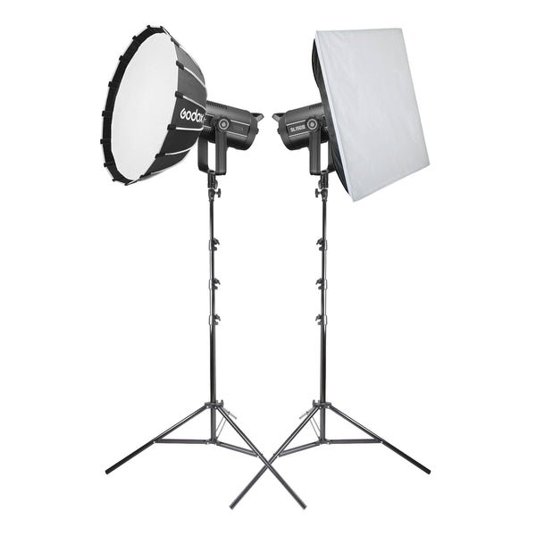 Godox SL150III Daylight Balanced LED Light Twin Softbox Lighting Kit