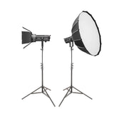 GODOX SL300IIIBI Bi-Colour LED Light Softbox and Lens Twin Kit