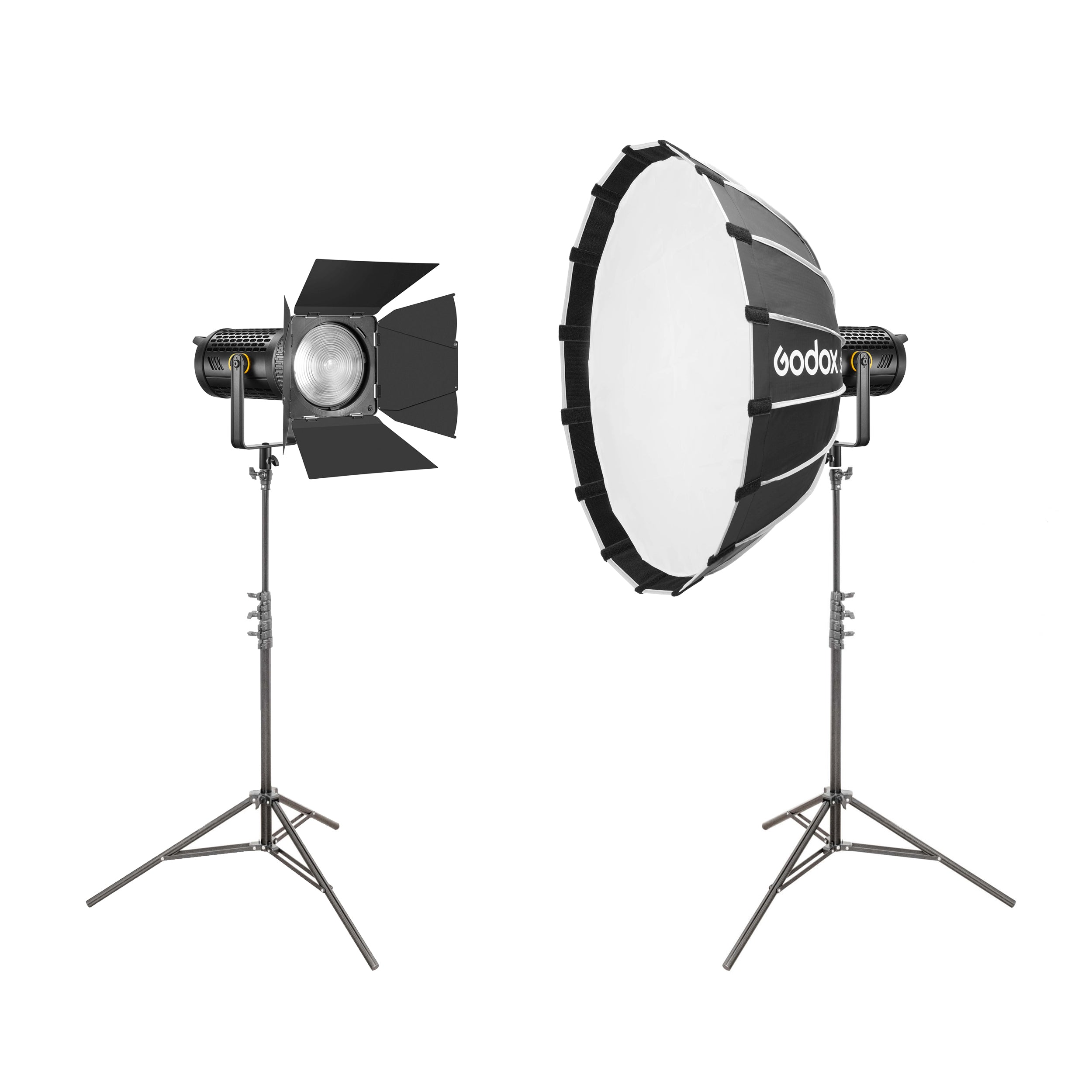 2X Portable Softbox For LED Light Panels - 41x41cm Foldable Diffuser To Soften Light For Photography/Videography