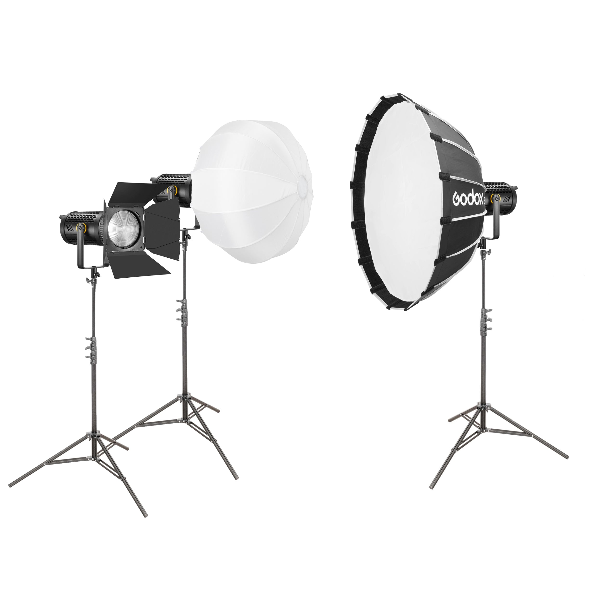 Godox UL150IIBi 160W Triple Studio LED Lighting Heads Kit