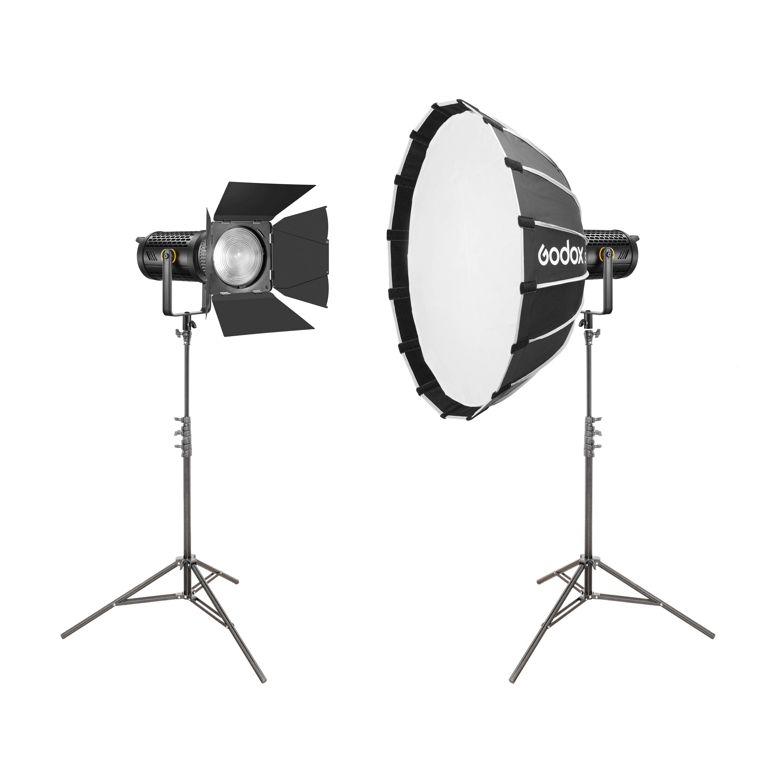 UL150II 150W 5600K Two Head LED Lighting Kit Setup