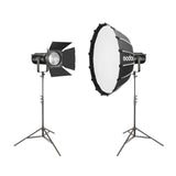 UL150II 150W 5600K Two Head LED Lighting Kit Setup