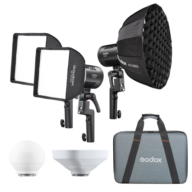 Godox ML Series Bi-Colour Three Head Kit (ML-Kit2)