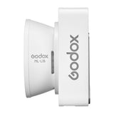 GODOX ML100R Compact, Portable RGB LED Video Light with Lens Side View