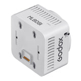 Godox ML80Bi Compact, Portable LED Video Light with ML-Z Zoom Reflector Rean Angle view without Battery Pack