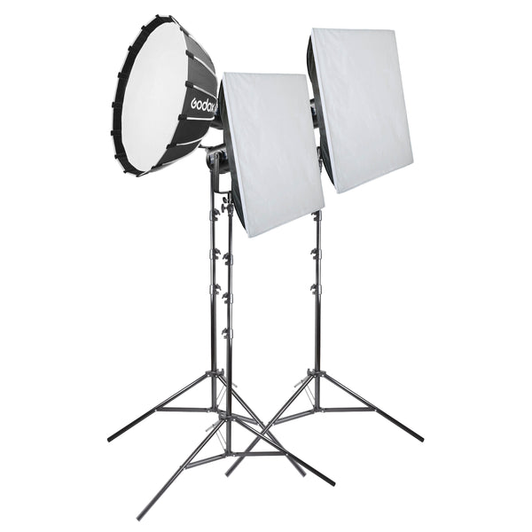 GODOX SZ150R LED Continuous Video Light Three Head Softbox Lighting Kit