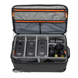 CB51 Rolling kit case with lights placed into the bag