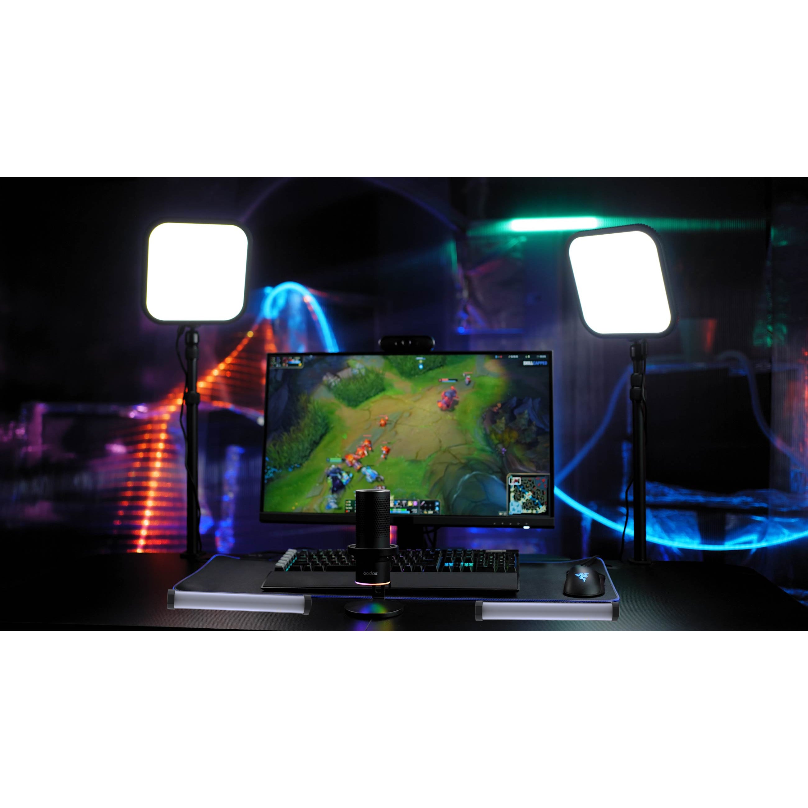 ES30 LED Panel & TL30 Light Stick Live-Streaming Setup Dual Kit