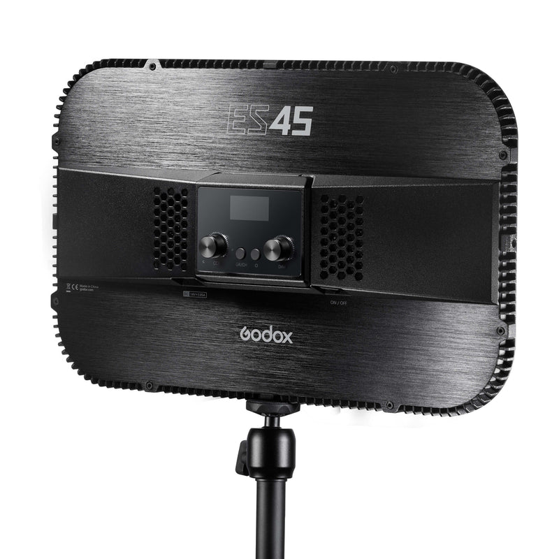Godox ES45 E-Sports and Live Streaming Bi-Colour Slim Light Panel with Mounting Rod & APP Rear View
