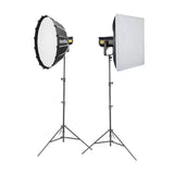 Godox FV200 Hybrid Flash & LED Basic Lighting Kit with Softboxes