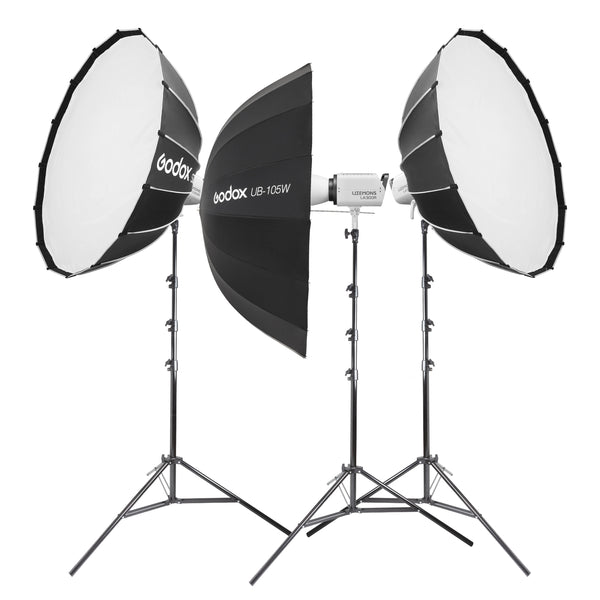 Godox Litemons LA300R RGB LED Continuous High-Powered Light Three Head Kit