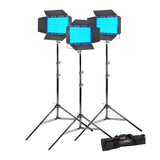 Godox Litemons LP1200R Powerful RGB Continuous LED Light Panel Three Head Kit