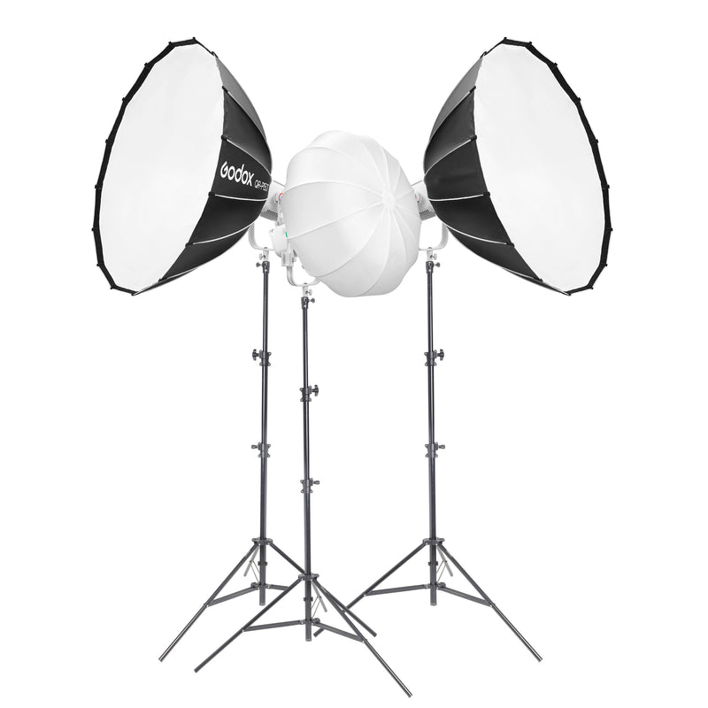 GODOX Litemons LA600R RGB LED Three Head Video Lighting Kit