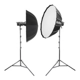 Godox LITEMONS LE300Bi Bi-Colour Variable Colour Temperature LED Video Light Twin Kit