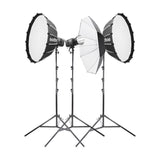 Godox LITEMONS LE200Bi Variable Colour Temperature Bi-Colour Three Head Kit 