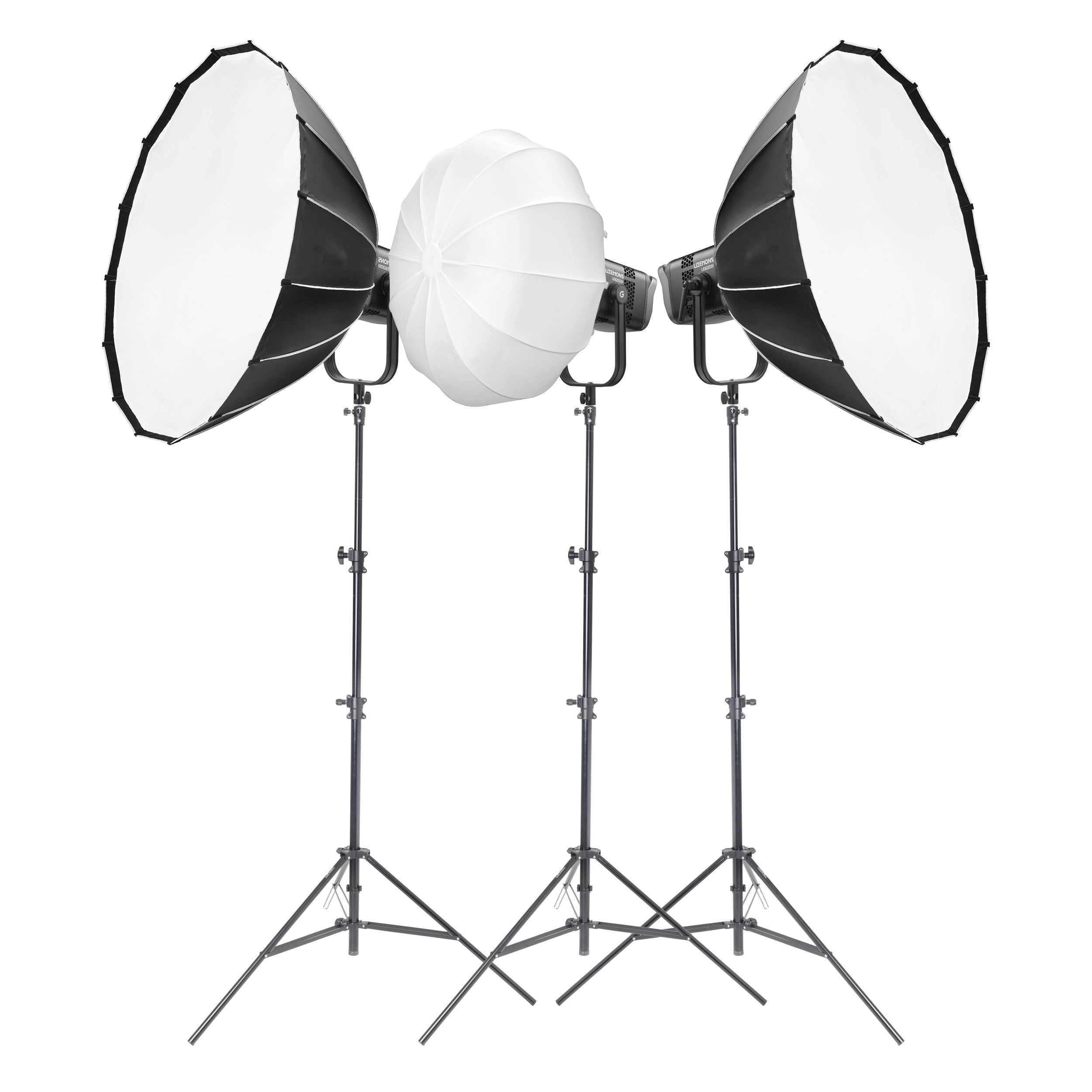 Godox LITEMONS LE600Bi Three-Head Bi-Colour Variable Colour Temperature LED Lighting Kit