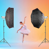 Godox LA300R 300W Professional RGB LED Twin-Head Lighting Kit for Portrait Photographers
