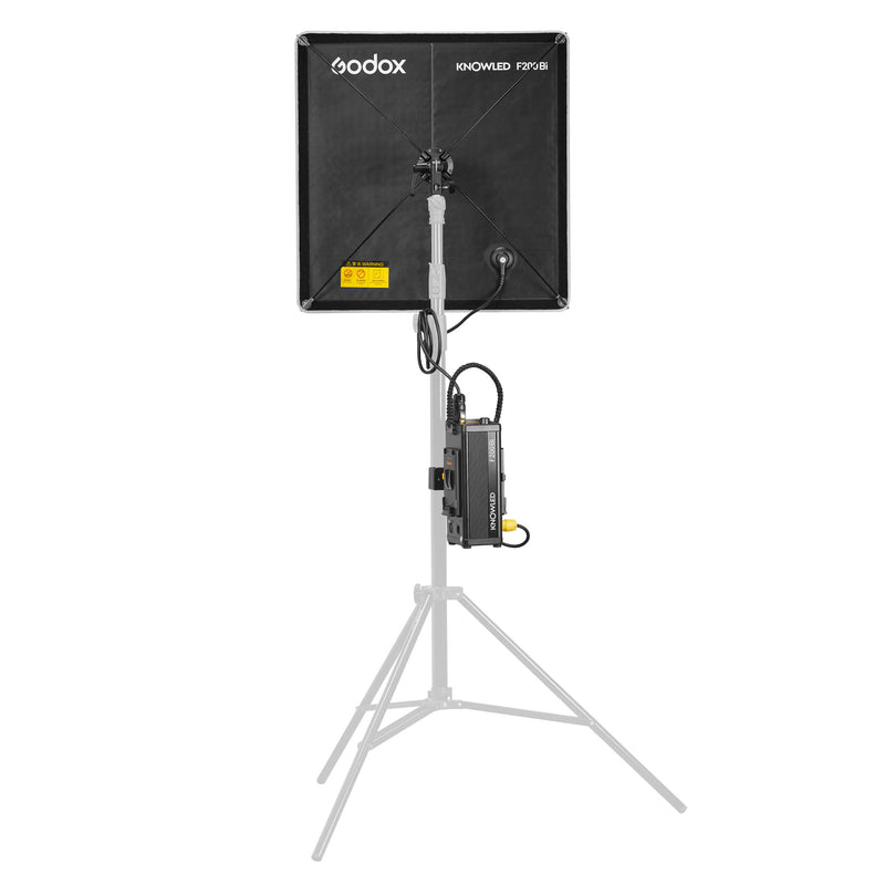 Godox Knowled F200Bi Foldable Panel Light  with Controller Box (Back View)