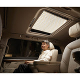 Godox Knowled F200Bi Foldable Panel Light  used to illuminate the interior of a car