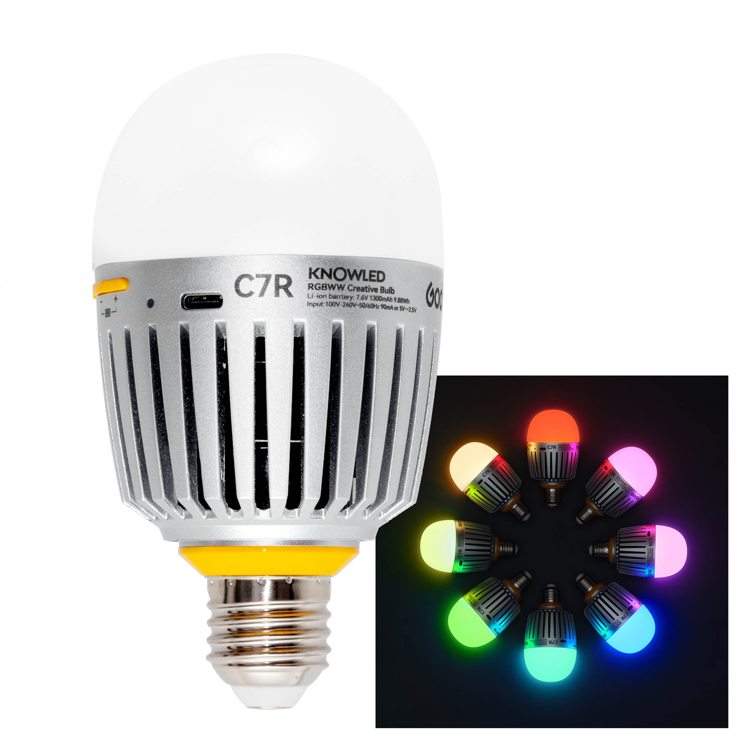 Godox KNOWLED C7R Battery-Powered Creative Light bulb