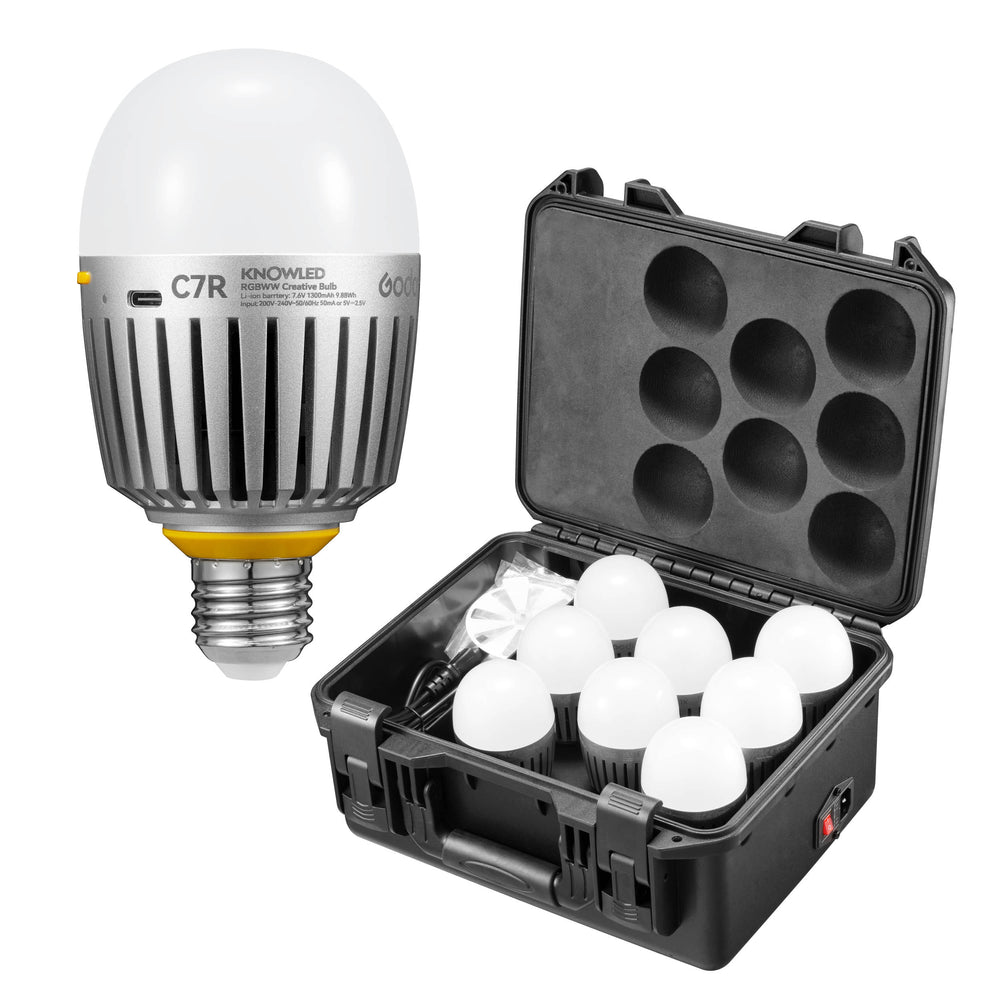 KNOWLED C7R K8 RGBWW Creative Bulb 8-Light Kit