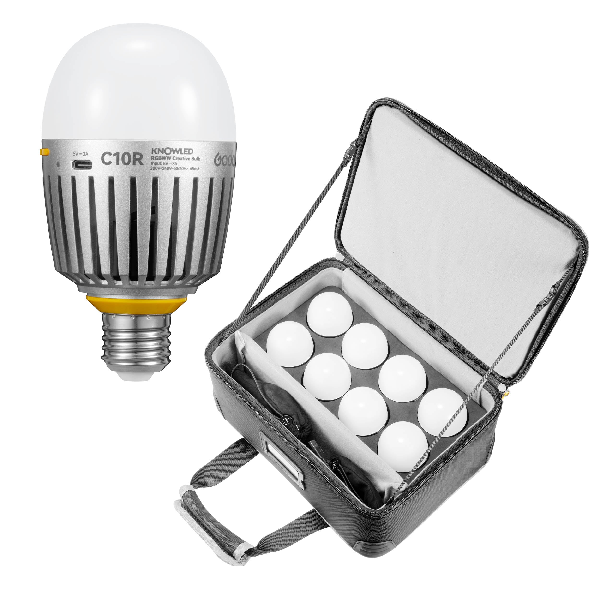 KNOWLED C10R K8 RGBWW Creative Light Bulb By Godox 
