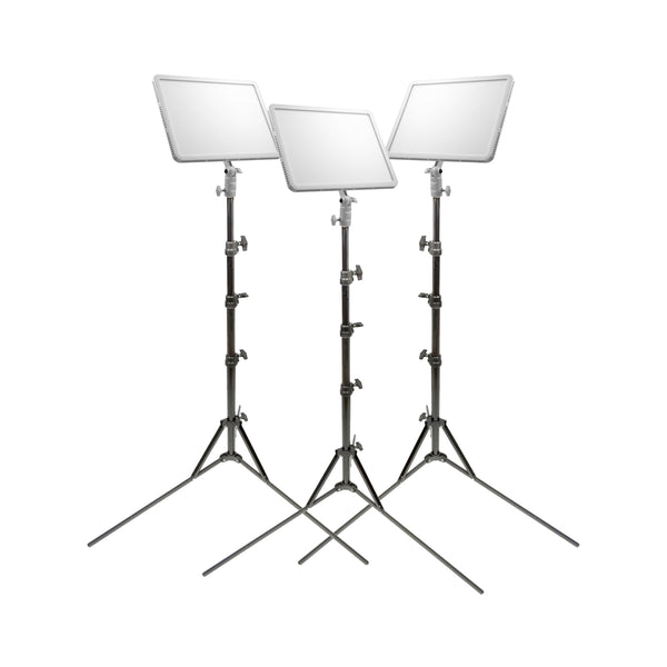 GODOX P260C PRO LED Continuous Video Three Head Light Panel Lighting Kit