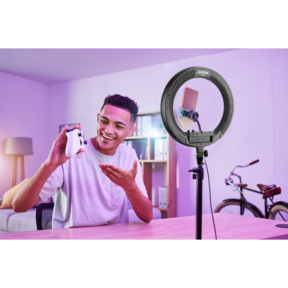 Godox LR160 LED Ringlight Social Media Multi-Mount Starter Lighting Kit