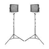 Godox LDX100Bi Bi-Colour LED Panel Light Video Twin Softbox Lighting Kit