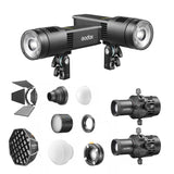RS100Bi Twin Light Creative Kit with Modifiers & Optics