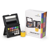 Calibrite Creator Kit – Display 123 & ColorChecker Passport Video 2 Open and displayed with box