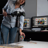 Calibrite ColorChecker Classic Mini  photo being taken in studio space