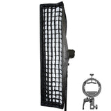 Super Large Strip Softbox & Honeycomb Grid (30x120cm) with S3 Bracket