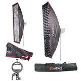 30x140cm (11.8"x55.1") Quick Installation Strip Umbrella Softbox with 4cm Grid