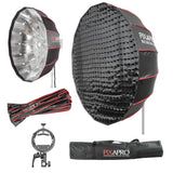 105cm (41") 16-Sided Easy-Open Portable Collapsible Silver Interior Softbox