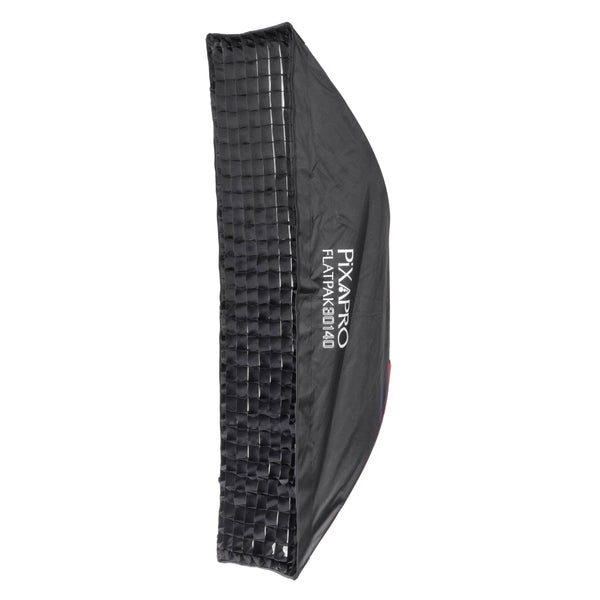 PiXAPRO 30x140cm FLATPAK Strip Softbox with Grid