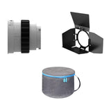 DigitalFoto Bowens Mount Fresnel Lens with Barndoors Box Content
