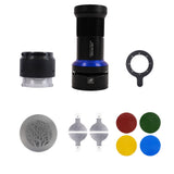 DigitalFoto Bowens Mount Projection Attachment Snoot with 36° Lens & Gobo Kit Box Content