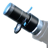 DigitalFoto Projection Attachment with 37° Lens & Bowens Mount Attached to Light Example