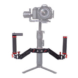 DigitalFoto ARES Dual-Spring Handle for Gimbals Example Set-up Attached to Gimbal