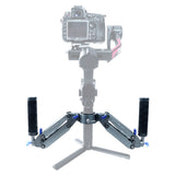 DigitalFoto Z-Axis Dual Handgrips for DJI RS Series Front View Attached to Gimbal