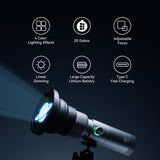 FLASH-RB10 Portable Zoomable Coloured LED Photography Flashlight (SPECIAL ORDER)