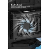 DigitalFoto cooling system with a fan on a white background