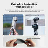 DigitalFoto PK-4 DJI OSMO Pocket 4 All-in-One Creator Kit with text about flexible full-body protection for the camera, showing usage and features.