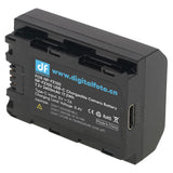 DigitalFoto NP-FZ100 Battery with USB-C Charging Port (2400mAh) rear View showing connection options