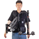 Person wearing a DIGITALFOTO THANOS-PROII ADVANCED Gimbal Support System vest on a white background