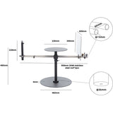 DigitalFoto V360 360° Rotating Video Camera Measurements